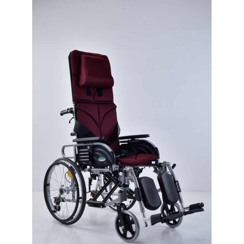 頤辰 鋁合金輪椅 YC-800 中輪 (輪椅B款附加A+B功能補助) 可拆掀扶手、可拆腳靠、仰躺功能