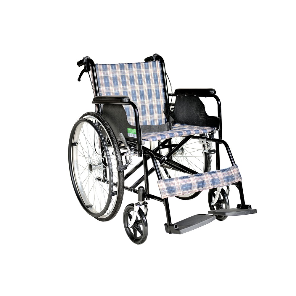 頤辰 鐵製輪椅 yc 809 格子布 yc 809 pvc 輪椅 a 款補助