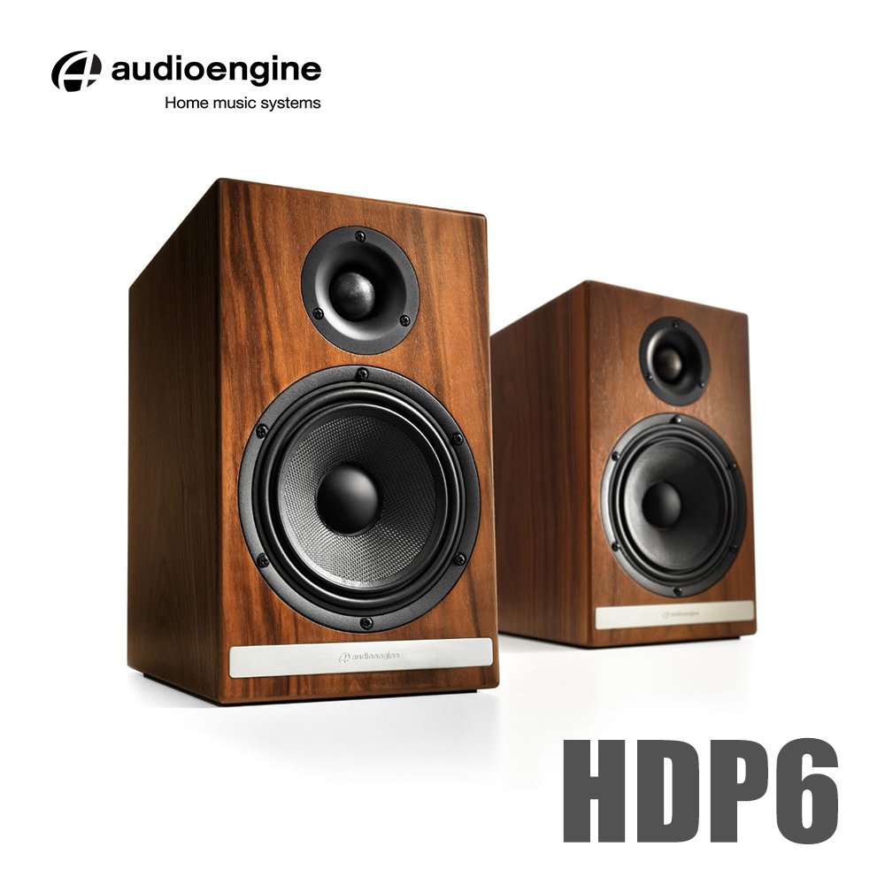 HowHear代理【Audioengine HDP6 被動式喇叭-胡桃木紋款】美國品牌/環繞喇叭/接AV接收器/功率擴大機
