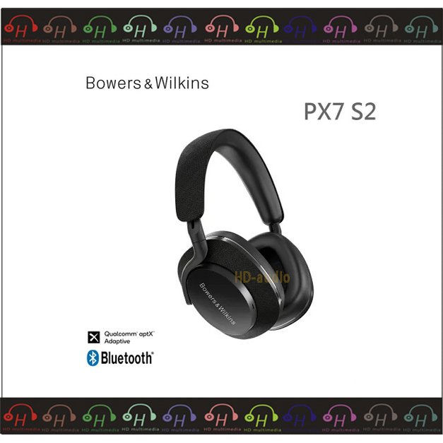 現貨⚡弘達影音多媒體 Bowers &amp; Wilkins B&amp;W PX7 S2 無線藍牙降噪耳罩式耳機 石墨黑