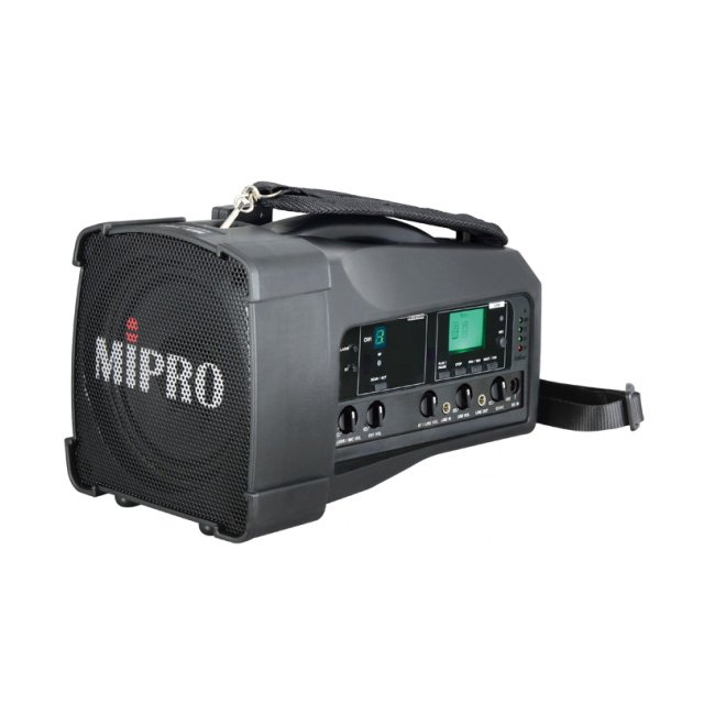 MIPRO 5.8G 雙頻道 迷你無線 擴音機 喊話器 擴音器 附麥克風2支 / 台 MA-100D