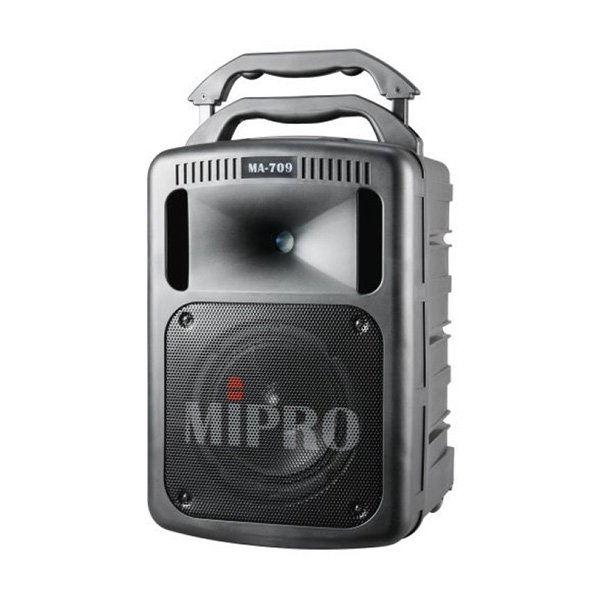 mipro uhf 雙頻 無線 擴音機 喊話器 擴音器 附麥克風 2 支 台 ma 709