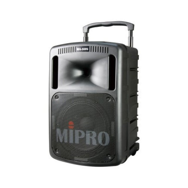 MIPRO 專業豪華型無線 擴音機 喊話器 擴音器 附麥克風2支 / 台 MA-808