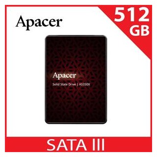 【綠蔭-免運】Apacer 宇瞻 AS350X SATA3 2.5吋 512GB SSD 固態硬碟