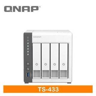 【綠蔭-免運】QNAP TS-433-4G 網路儲存伺服器