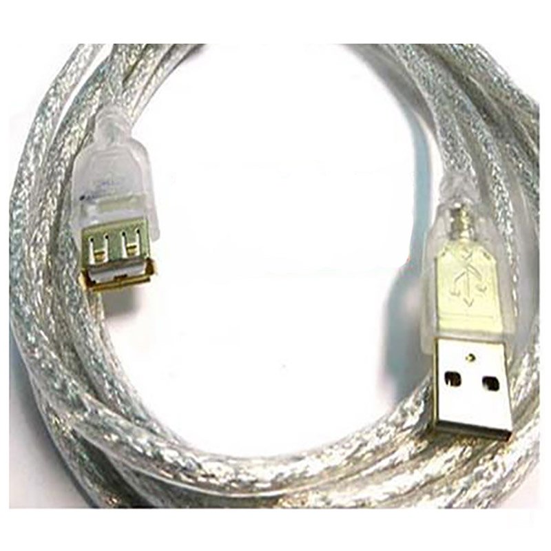 i-wiz 彰唯 US-44 USB2.0 A公 A母 鍍金 透明 延長線 1米