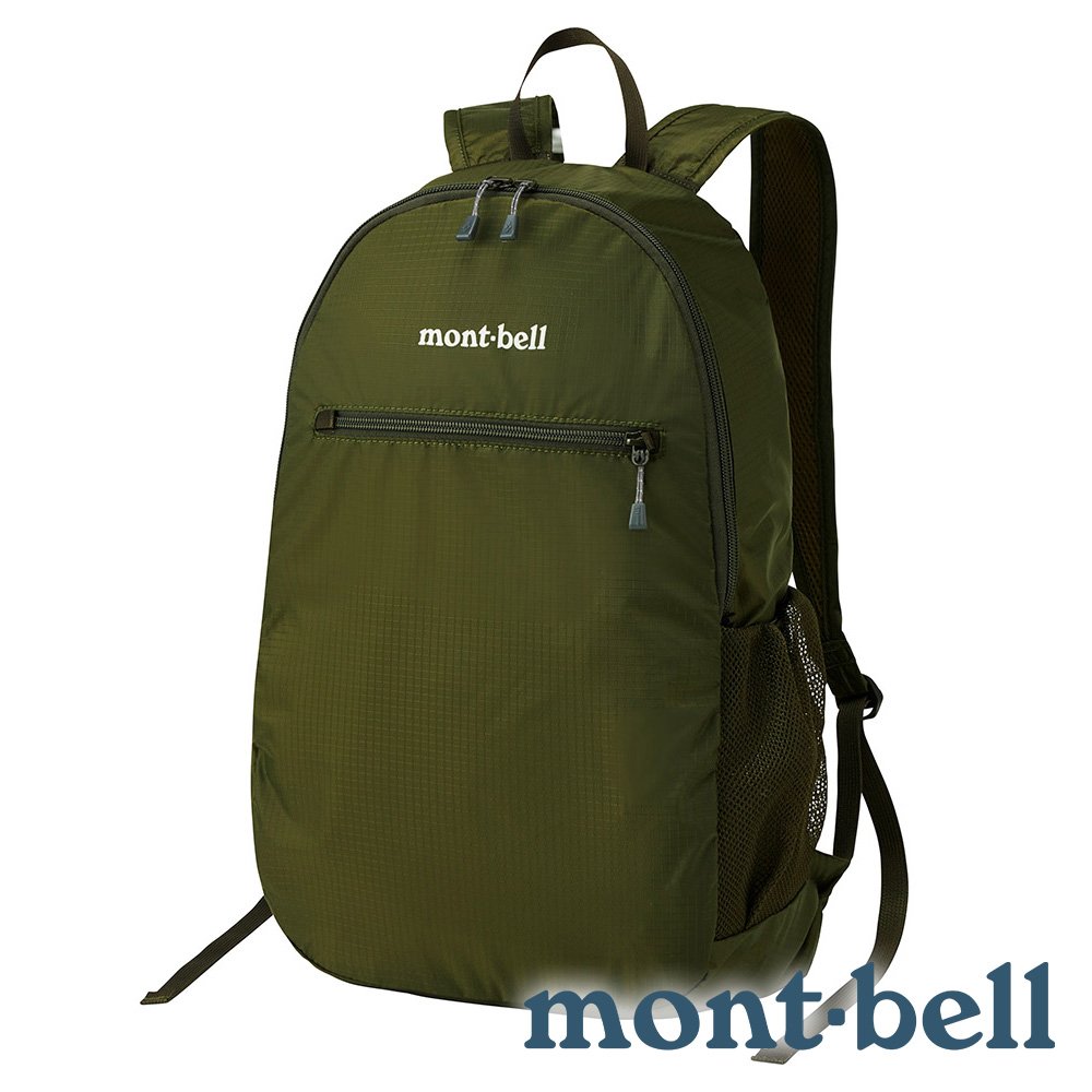 【mont-bell】Pocketable Light Pack 輕便摺疊背包 18L『卡綠』1123978 露營 戶外 旅遊 自助旅行 多隔間 登山背包 後背包 肩背包 摺收袋