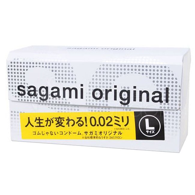 SAGAMI《相模元祖002超激薄大尺寸 58mm保險套-L加大 12片》超激薄 接近無套感