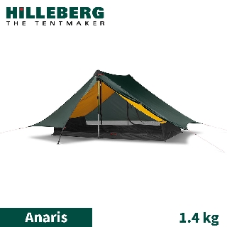 【HILLEBERG 瑞典 黃標 Anaris山小屋 輕量二人帳篷《綠1.4 kg》】018211/登山帳篷