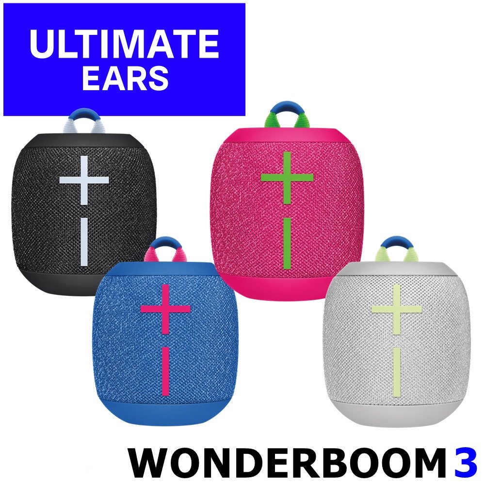 東京快遞耳機館 Ultimate Ears UE WONDERBOOM 3 360度強勁低音 長續航 IP67防水防塵繽紛多彩便攜藍芽喇叭 4色