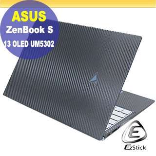【Ezstick】ASUS UM5302 UM5302TA 適用 黑色卡夢膜機身貼 DIY包膜