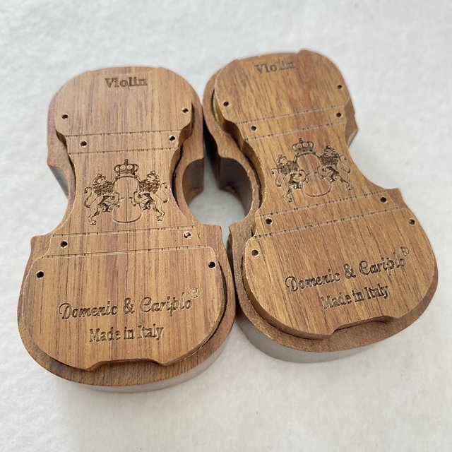 義大利 Domenic &amp; Eariplo 提琴造型木盒松香 小提琴松香-愛樂芬音樂