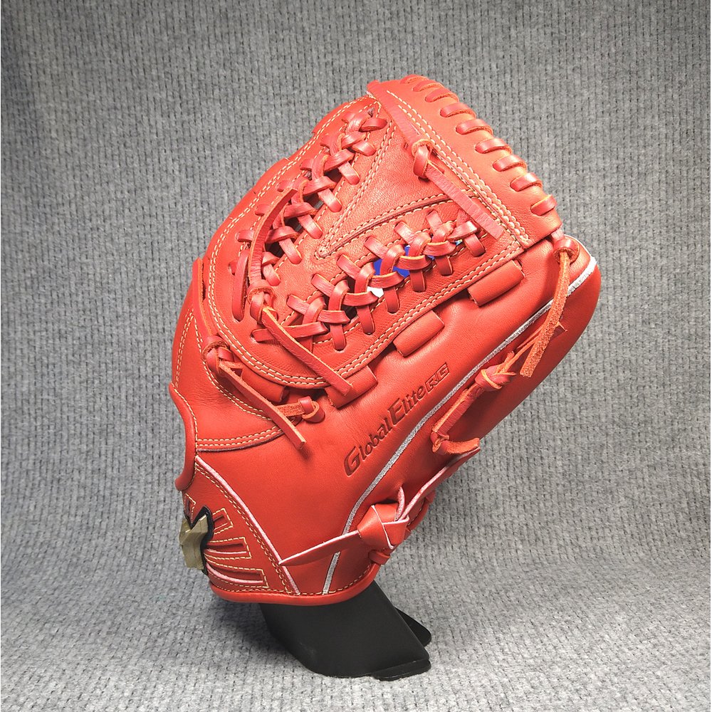「野球魂」--特價！日本「MIZUNO」【GLOBAL ELITE RG】等級少年用軟式棒球手套（內野手，1AJGY25530，70蘿蔔紅色）for小四～小六