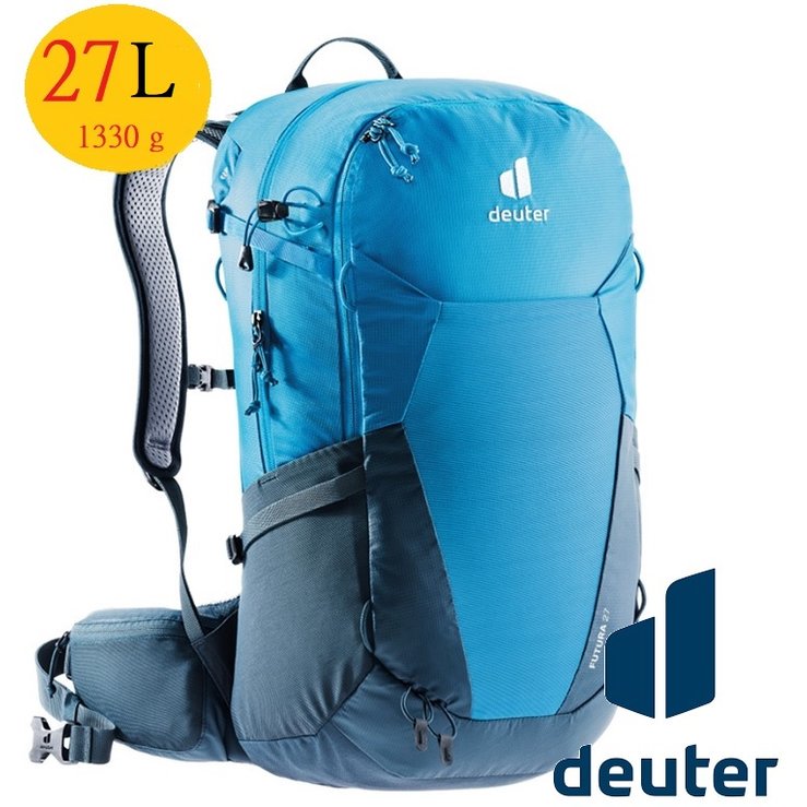 送手機袋/Deuter FUTURA透氣網架背包/健行包/27L(3400321藍)(登山屋)