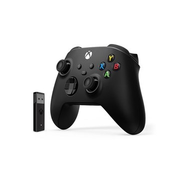 米特3C數位–微軟 Xbox無線控制器/磨砂黑+Windows10專用無線轉接器套組/1VA-00006
