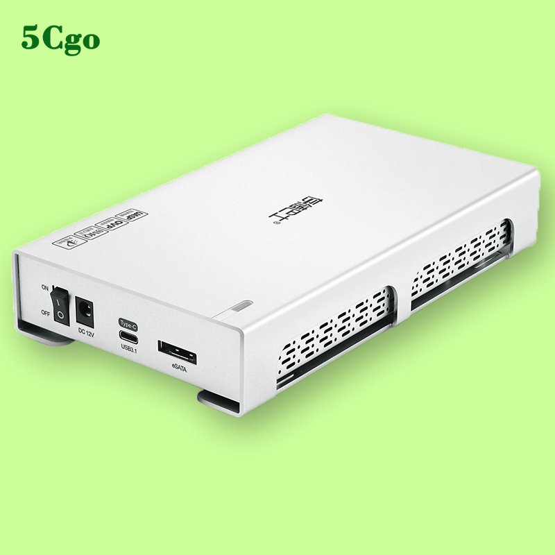 5Cgo【代購七天交貨】全新S3610移動硬盤盒3.5英寸USB3.1Type C/ESATA支持企業級氦氣盤t543121860386