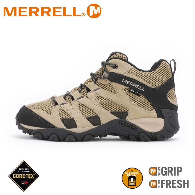 【MERRELL 美國 男 ALVERSTONE MID GORE-TEX 中筒登山鞋《奶茶棕》】ML135445/越野鞋