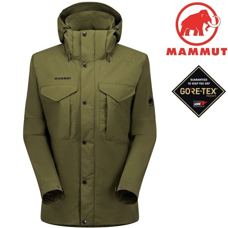 Mammut 長毛象 Gore-Tex Utility HS Jacket AF Men 男款 休閒防水外套 1010-29780 4584 綠鬣蜥