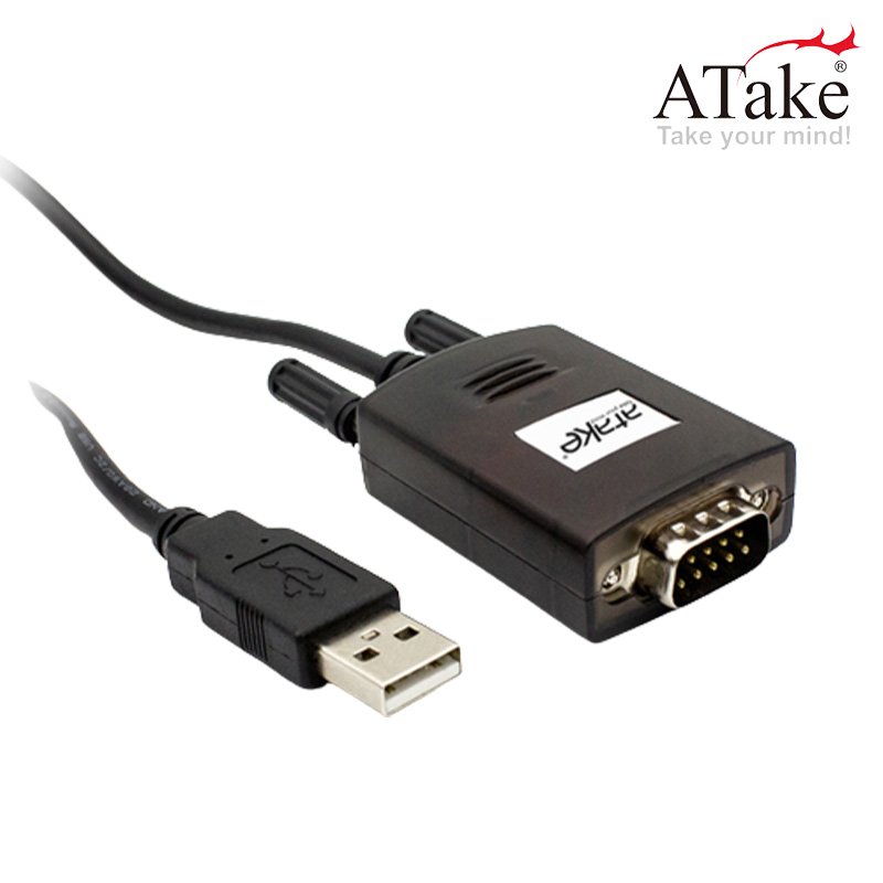 ATake 威立達 USB2.0 轉 RS-232 9Pin 1.8米 傳輸線 AUD-AM09MY105