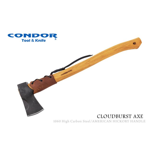 CONDOR CLOUDBURST山胡桃柄斧(1060碳鋼)附皮鞘-CONDOR CTK2803C16