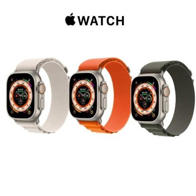 Apple Watch Ultra LTE 49mm 鈦金屬錶殼搭配高山錶環 _ 台灣公司貨( Medium) + 無線充電盤