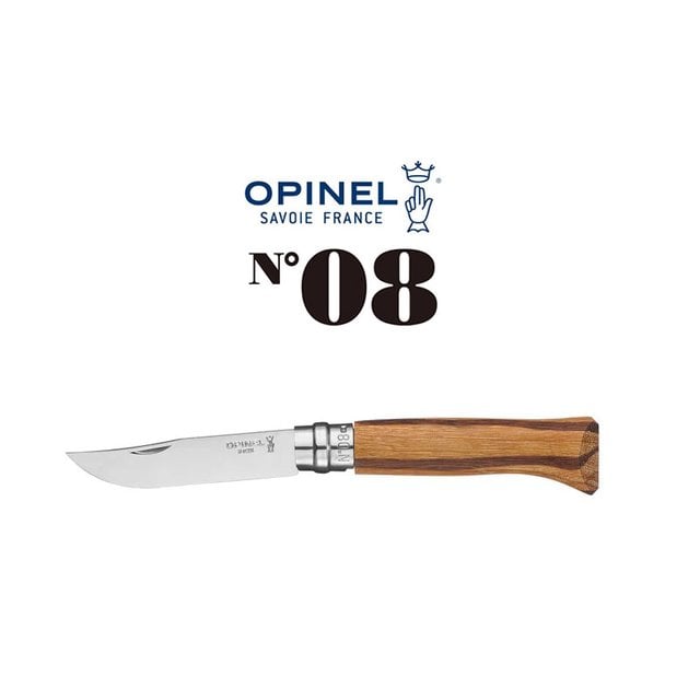 OPINEL 蛇木柄(紋理隨機出貨無法挑選)-NO.08不鏽鋼折刀 -OPINEL 002502
