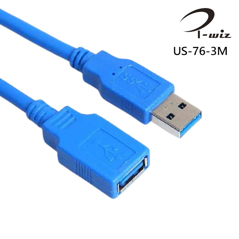 I-wiz 彰唯 US-76-3M USB3.0 A公A母 3米 傳輸線