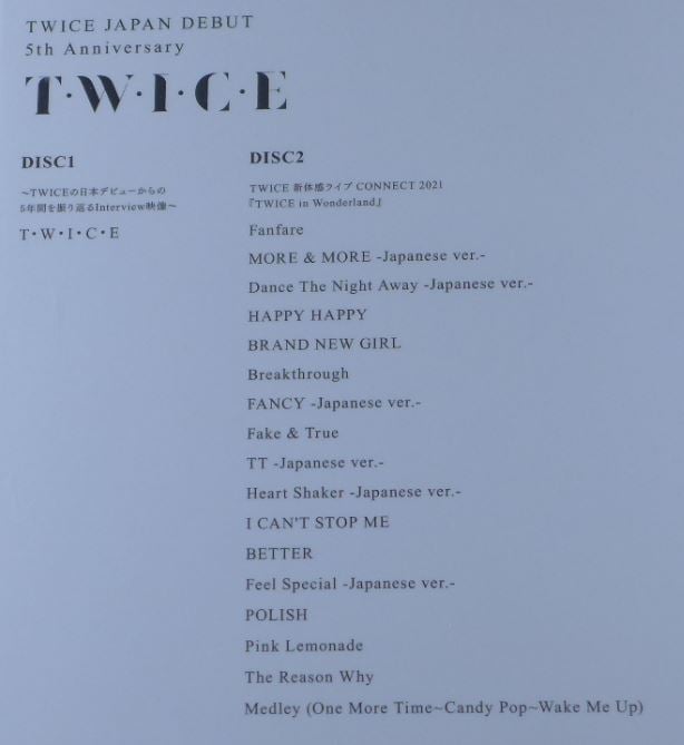 藍光先生BD] TWICE 2017-2022 日本出道五週年雙碟初回限定版TWICE