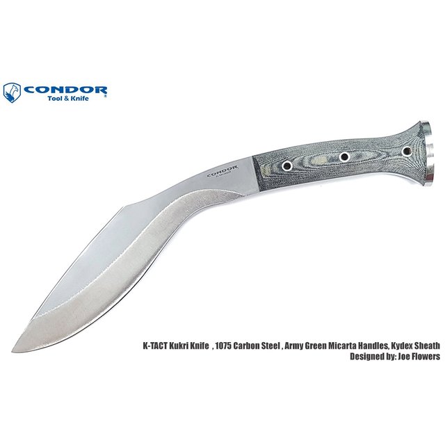CONDOR 禿鷹刀具 - K-Tack 豪華重型版 喀爾克開山刀 -1075碳鋼-CONDOR CTK1812-10