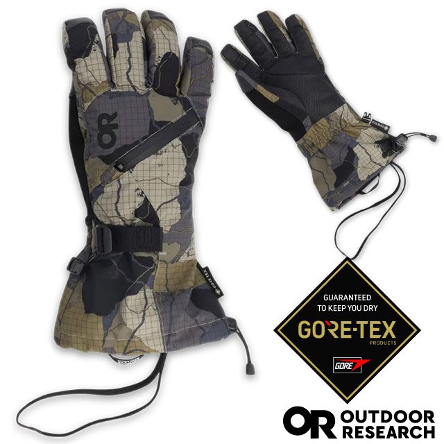 【Outdoor Research】男 Revolution II Gore-Tex Gloves 防水透氣保暖手套(可觸控).可調手圍/防風止滑.適登山滑雪 OR 300015-2211 迷彩