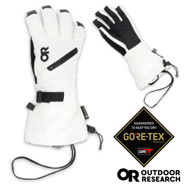 【Outdoor Research】女 Revolution II Gore-Tex Gloves 防水透氣保暖手套(可觸控).可調手圍/防風止滑.適登山滑雪 OR 300016-2033 雪白