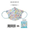 【新寵兒】3D幼幼立體醫療口罩 可愛英文 30入/盒