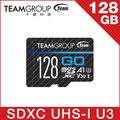 TEAM 十銓 GO Card 128GB MicroSD UHS-I U3 運動攝影機專用記憶卡 (含轉卡+終身保固)
