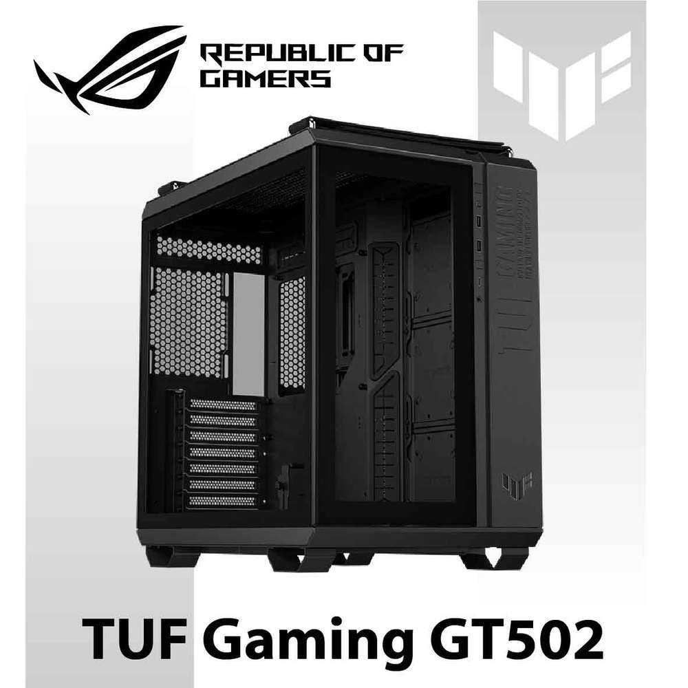 【hd數位3c】華碩 TUF Gaming GT502 顯卡長40/CPU高16.3/分艙設計/顯卡支架/玻璃透側/ATX【下標前請先詢問 有無庫存】
