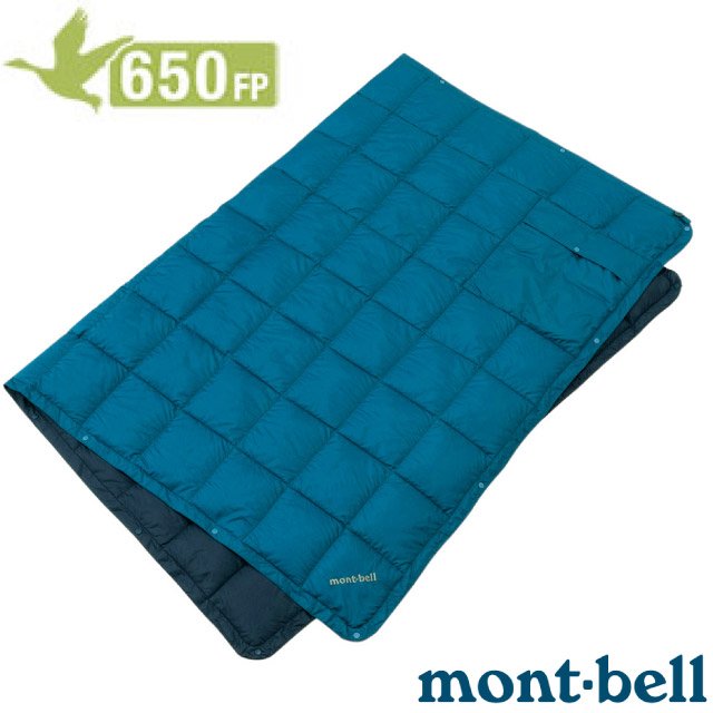 【日本 mont-bell】650Fill DOWN BLANKET M 超輕多用途雙面保暖羽絨毯.披風/質輕保暖透氣.防撥水.防污耐用抗靜電/ 1121337 DPSA 深寶藍