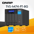 QNAP 威聯通 TVS-h474-PT-8G 4-Bay 2.5GbE NAS(不含硬碟)
