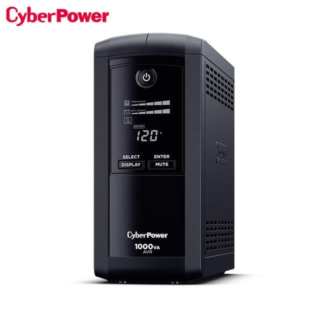 CyberPower碩天 CP1000AVRLCDA 1000VA UPS在線互動式不斷電系統 突波保護 颱風停電防雷擊