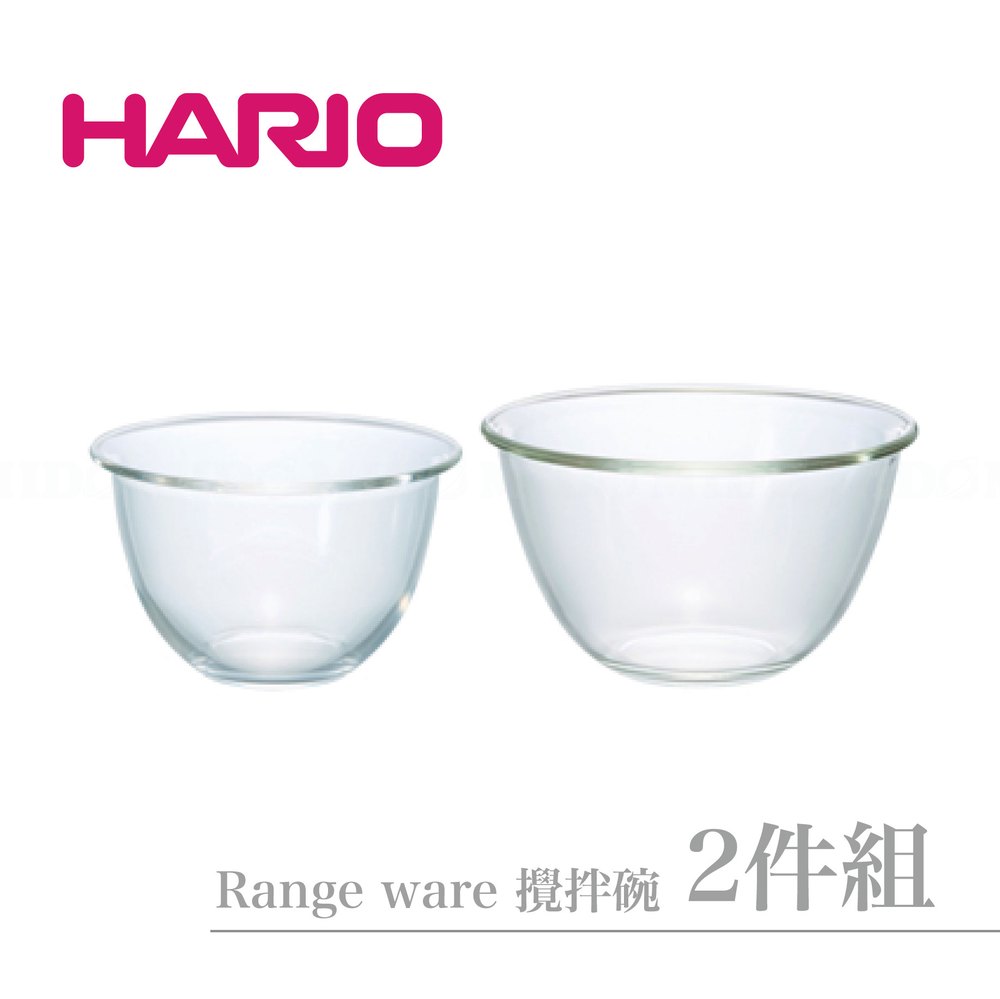 HARIO MXP-2606 Range ware攪拌碗/深型調理缽/耐熱玻璃碗-2件組《Midohouse》