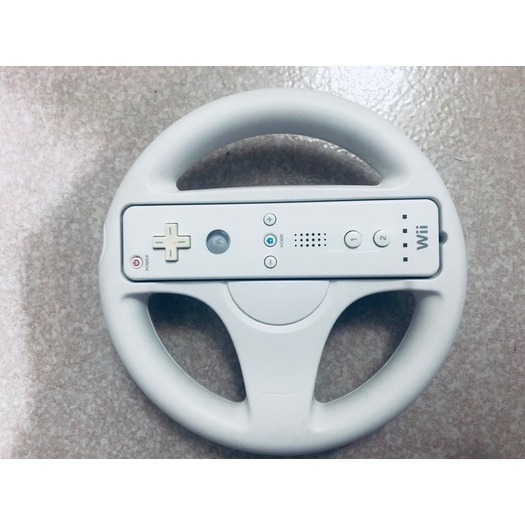 Wii 原廠賽車方向盤/右手控制器加賽車方向盤(Wii U可用)含右手控制器8成5新