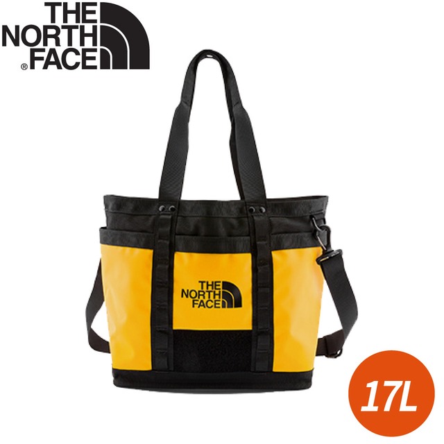 【The North Face 17L背提包《黃/黑》】3KZU/多功能休閒包/托特包/購物提袋/側肩包