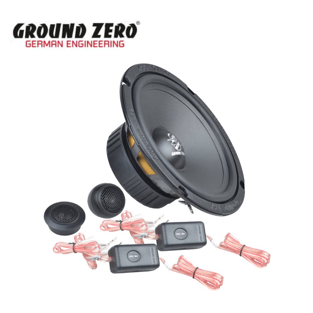 【旭益汽車百貨】德國零點 GROUND ZERO GZIC 16X 6.5吋二音路分音喇叭 車用喇叭