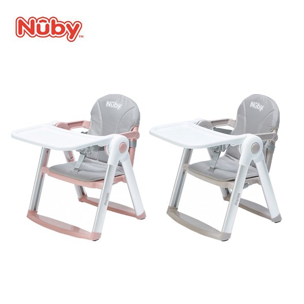 nuby 可攜兩用兒童餐椅 蒙布朗 山櫻粉