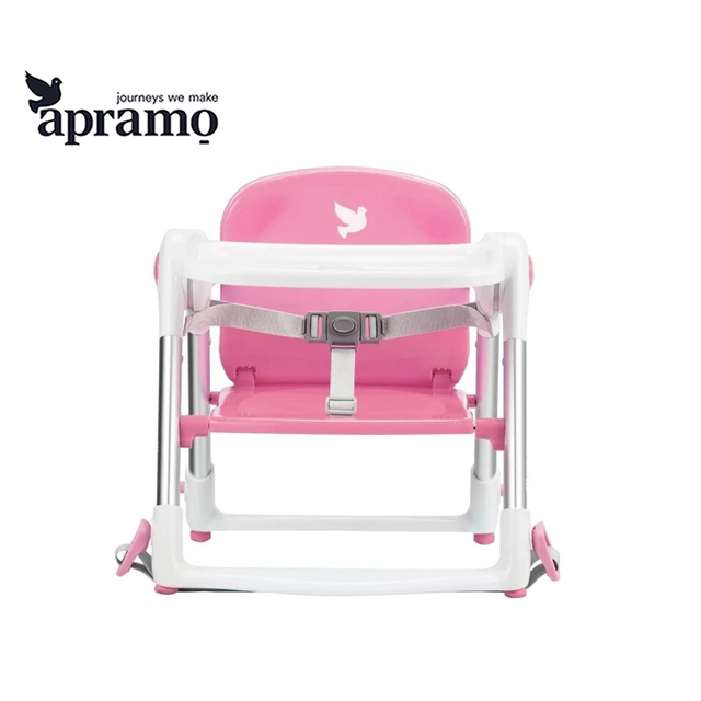 apramo flippa classic 旅行餐椅 可攜式兩用餐椅 糖果粉【公司貨】【附餐椅坐墊 + 提袋】