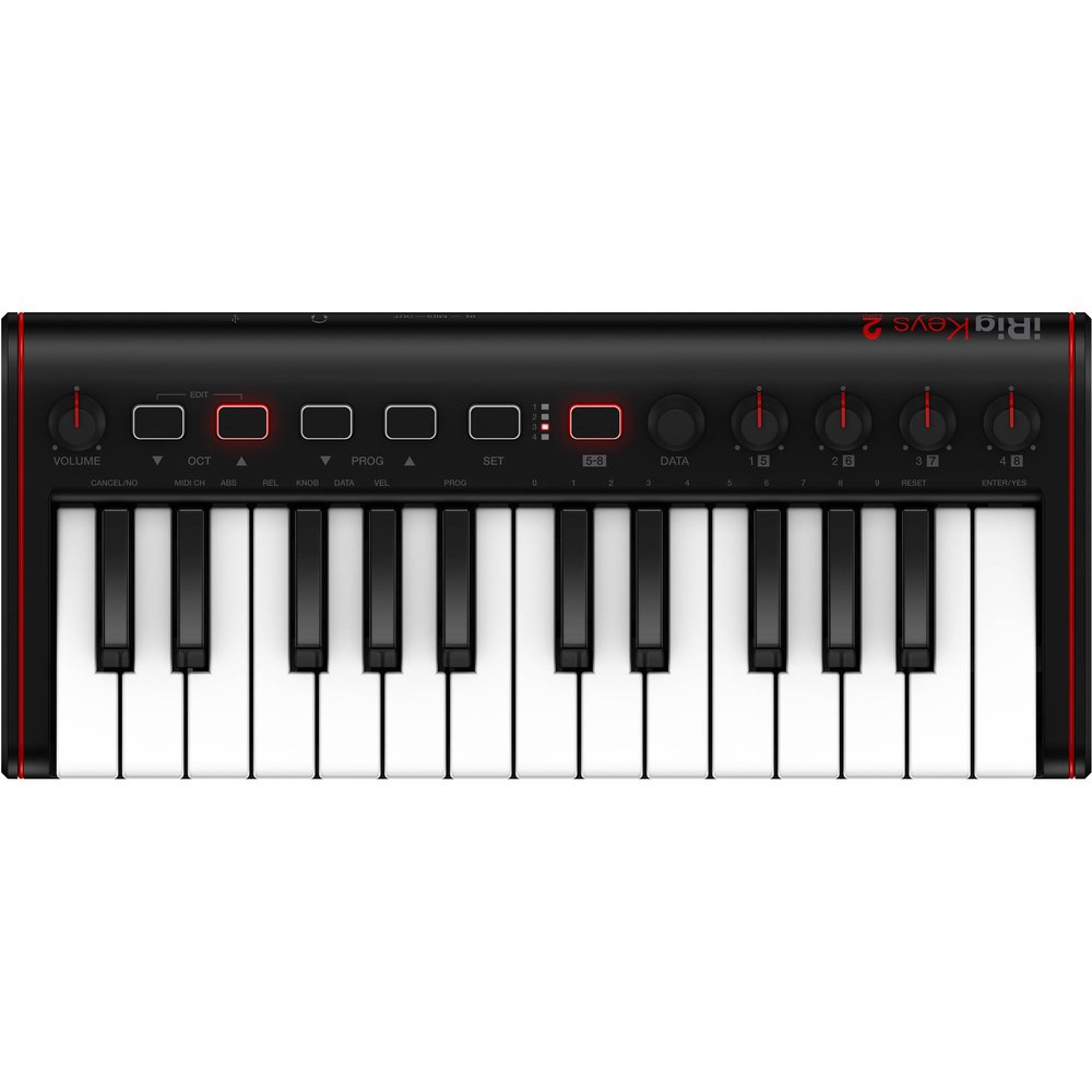 《民風樂府 年終出清》IK Multimedia iRig Keys 2 Mini MIDI鍵盤控制器 全新品公司貨