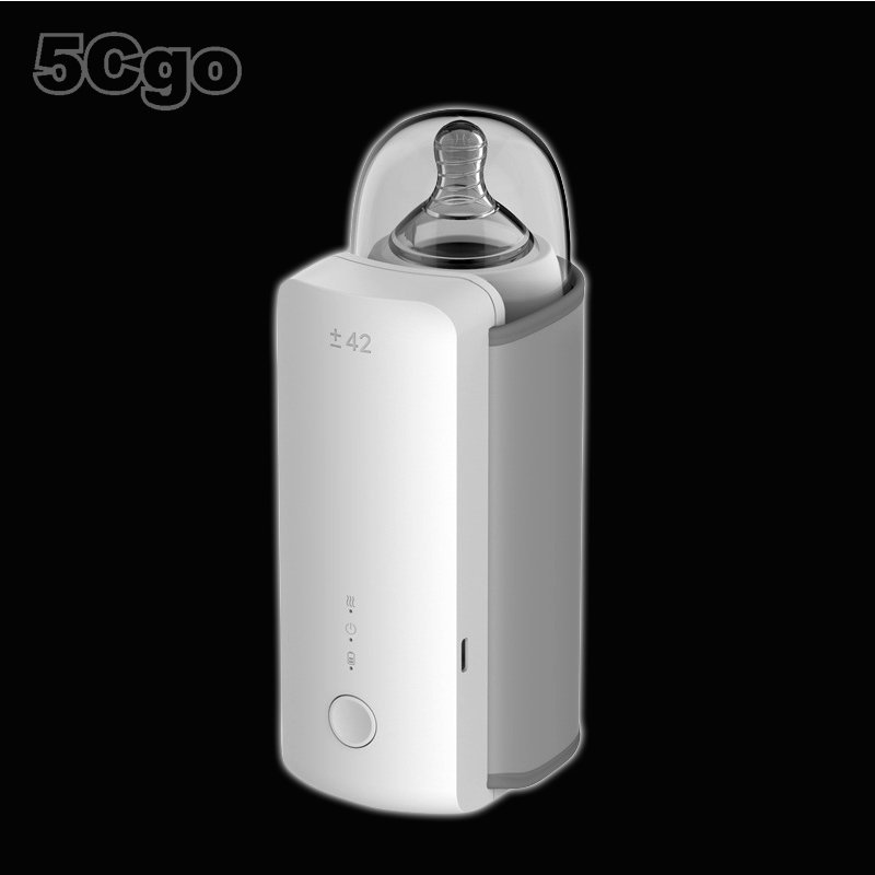 5Cgo【智能】溫奶神器奶瓶保溫套加熱通用冬季恒溫暖奶器USB充電沖奶外出不插電6檔溫度調節實時溫度數碼顯示 含稅