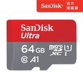 SanDisk Ultra microSDXC UHS-I (A1)64GB記憶卡(公司貨)140MB/s