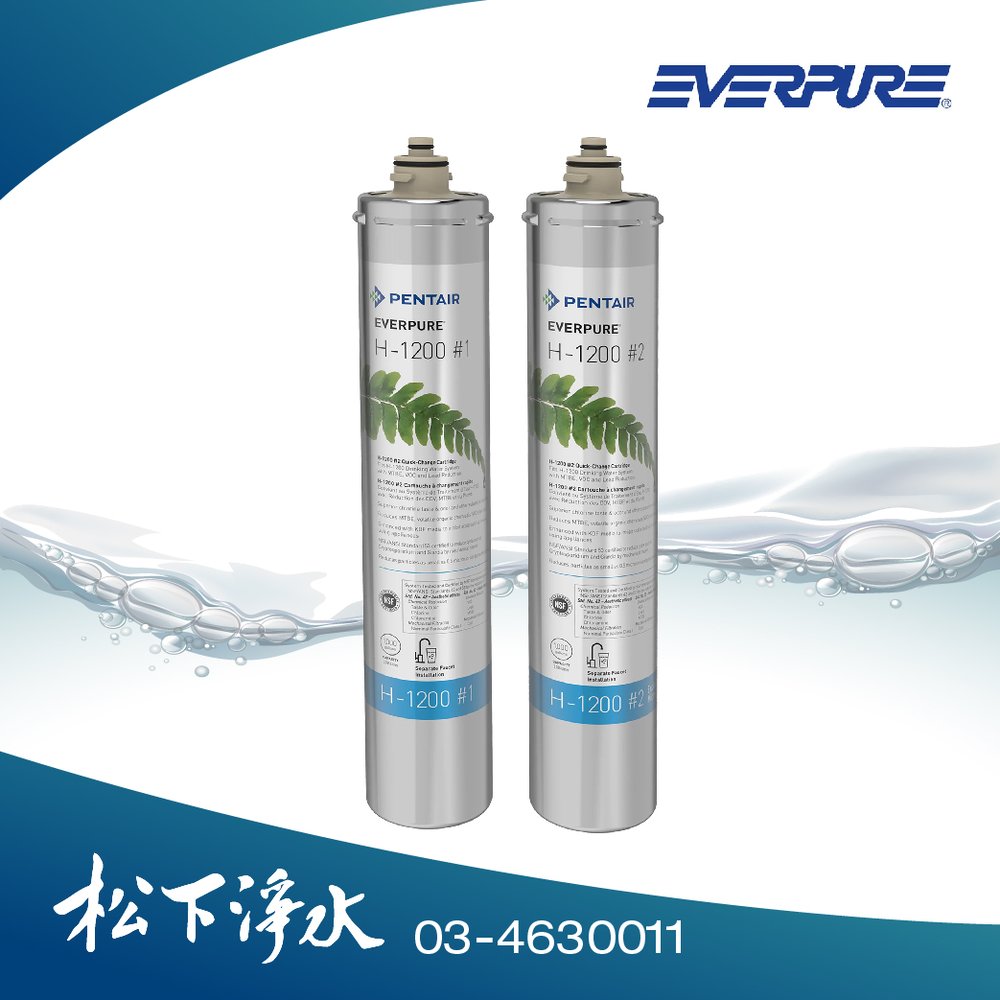 Everpure愛惠浦 Hseries.極致系列濾芯 H1200濾心 適用於愛惠浦PurVive® Duo-H1200淨水設備