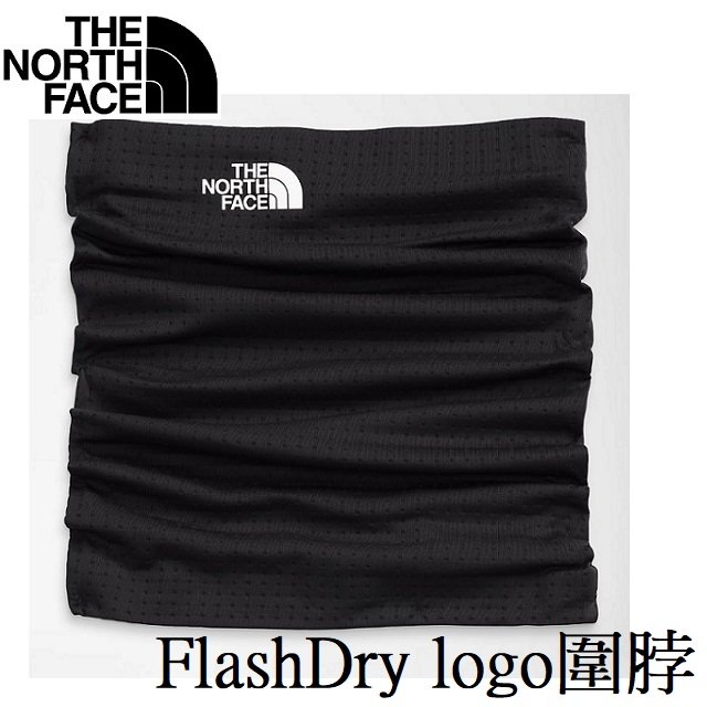 [ THE NORTH FACE ] 中性 FlashDry logo圍脖 黑 / NF0A7RINJK3