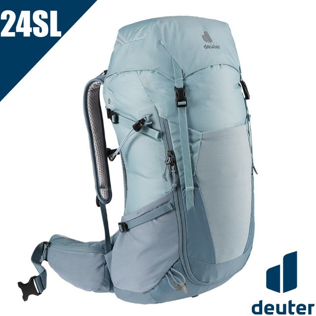 【德國 Deuter】 FUTURA透氣網架登山背包 24SL /適登山休閒.自助旅行 非Gregory Osprey/ 3400521 水藍