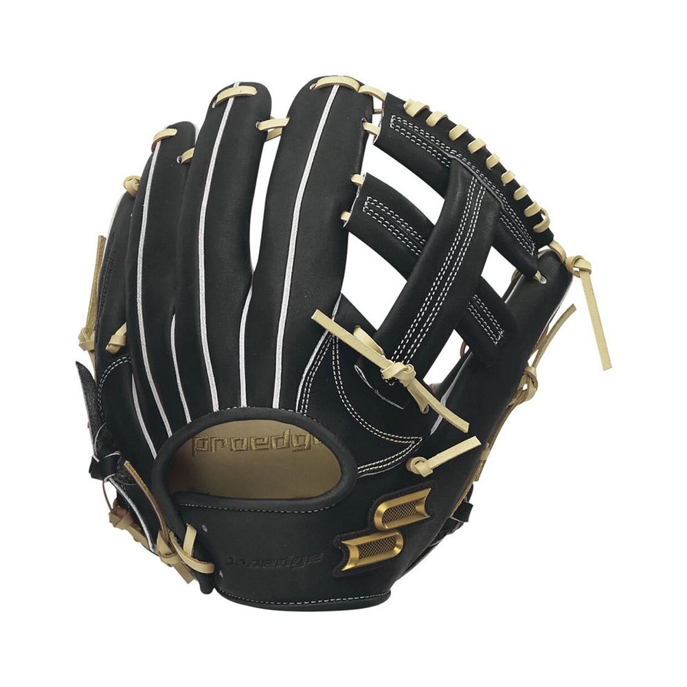 「野球魂」--特價！日本「SSK」【proedge】等級軟式棒球手套（內野手，PEN8446S22F，9012黑色）附紙箱、手套袋